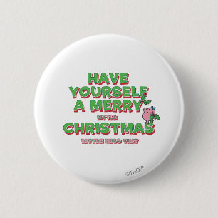 Little Miss Tiny Christmas 6 Cm Round Badge