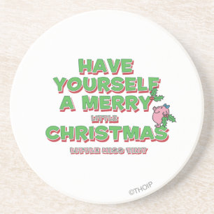 Little Miss Tiny Christmas Coaster