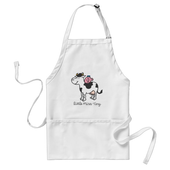 Little Miss Tiny | Cow Riding Standard Apron (Front)