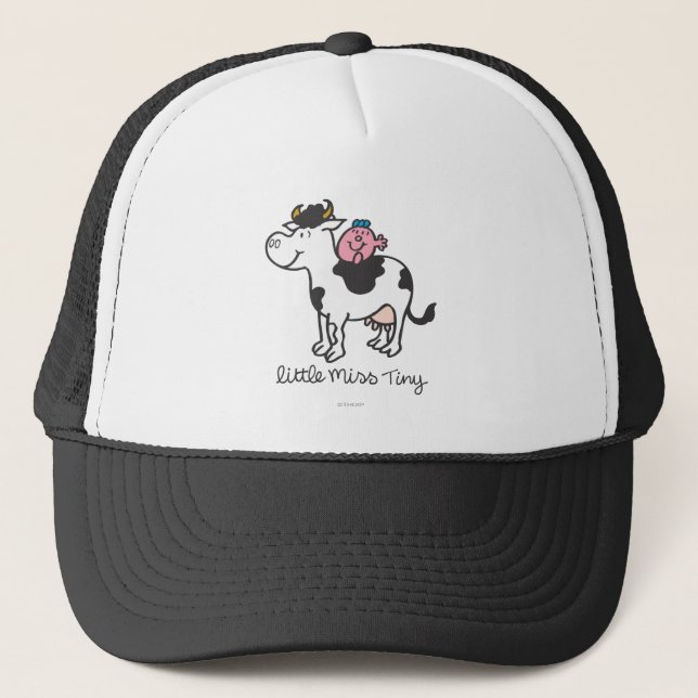 Little Miss Tiny | Cow Riding Trucker Hat (Front)
