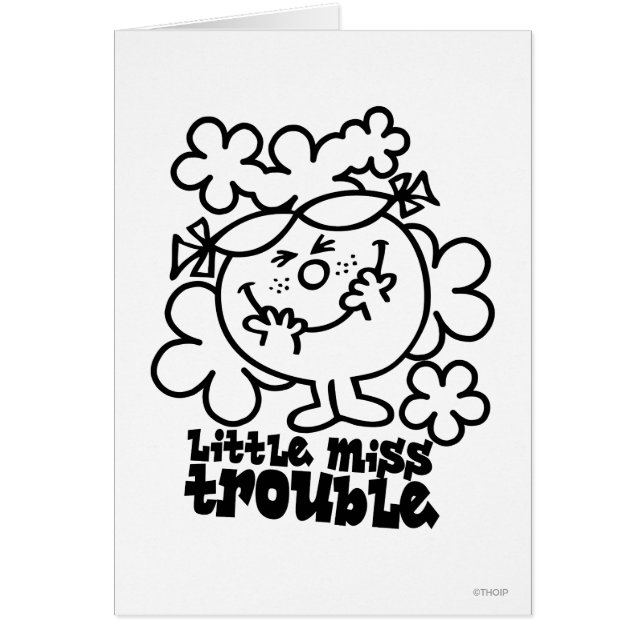 Little Miss Trouble | Black & White (Front)