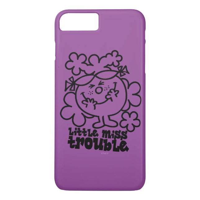 Little Miss Trouble | Black & White Case-Mate iPhone Case (Back)