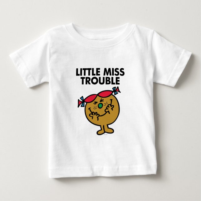 Little Miss Trouble | Laughing Baby T-Shirt (Front)