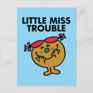 Little Miss Trouble   Laughing Postcard