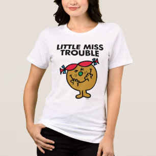 Little Miss Trouble Laughing Tri-Blend Shirt