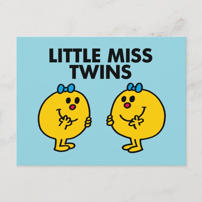 Little Miss Twins | Two Much Fun Postcard (Front)