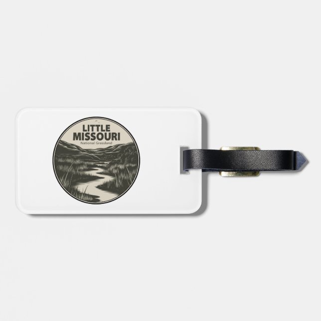Little Missouri National Grassland Stream Luggage Tag (Back Horizontal)