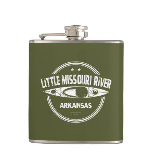 Little Missouri River Arkansas Kayaking Hip Flask