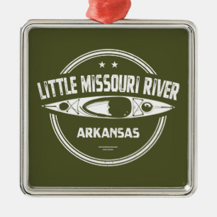 Little Missouri River Arkansas Kayaking Metal Ornament