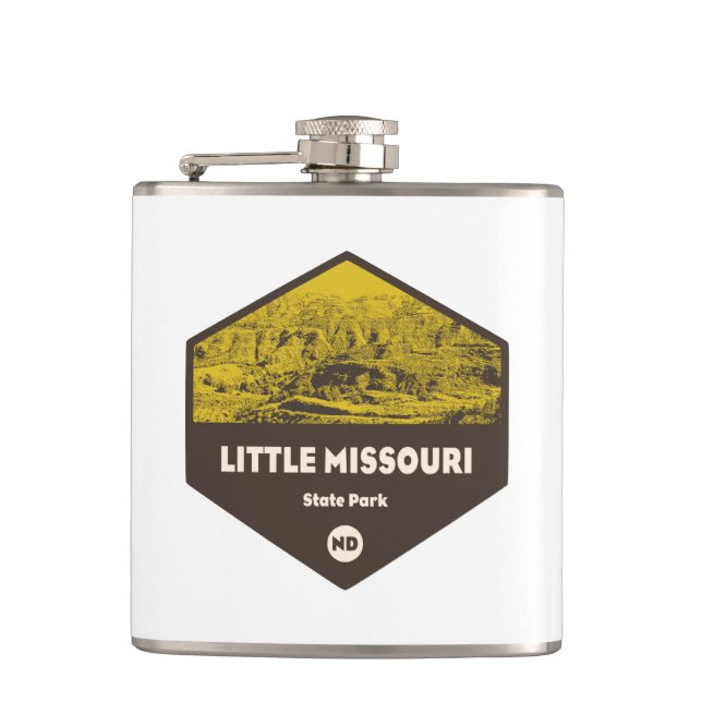 Little Missouri State Park North Dakota Hip Flask (Front)