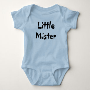 Little Mister baby boy outfit. Baby Bodysuit