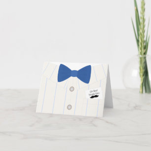 Little Mister Baby Shower Thank You Card