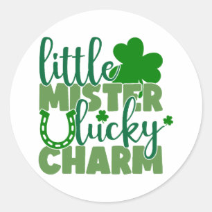 Little Mister Lucky Charm 🍀✨ Classic Round Sticker
