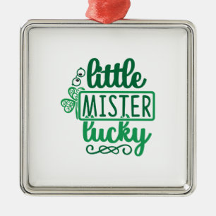 Little Mister Lucky Metal Ornament