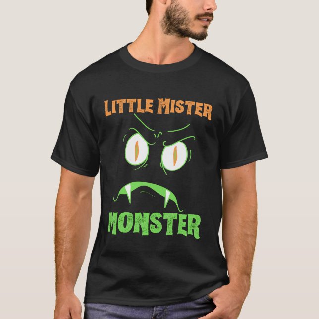 Little Mister Monster Halloween Boys Costume Funny T-Shirt (Front)