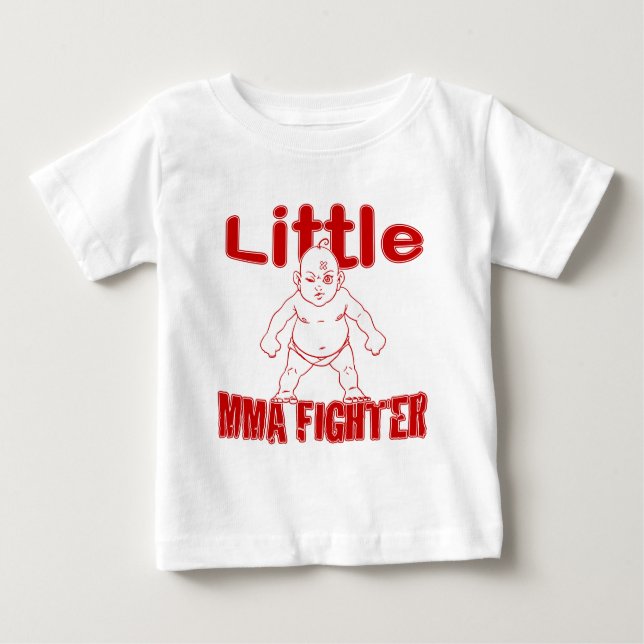Little MMA Fighter Martial Arts Baby Baby T-Shirt (Front)