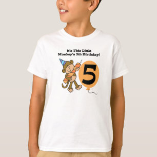 Little Monkey 5th Birthday T-Shirt