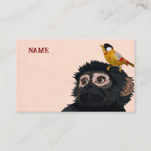 LITTLE MONKEY AND GOLDEN BIRD BUSINESS CARD