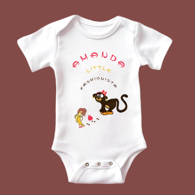 Little monkey baby bodysuit (Creator Uploaded)