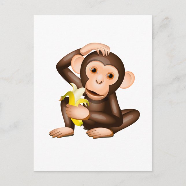 Little monkey postcard (Front)