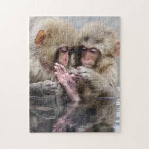 Little Monkeys Hot Springs, Japan Jigsaw Puzzle