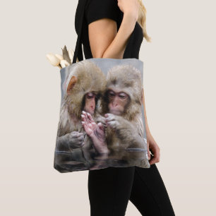 Little Monkeys Hot Springs, Japan Tote Bag