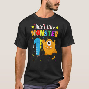 Little Monster 1st Birthday Party Monster 1 Year O T-Shirt