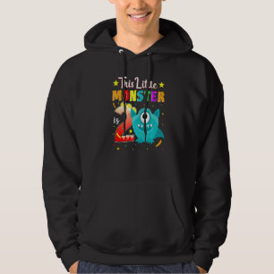 Little Monster 2nd Birthday Party Monster 2 Years  Hoodie