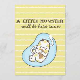 Little Monster Baby Shower Invitation (boy)
