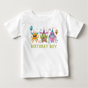 Little Monster Birthday Boy  Baby T-Shirt