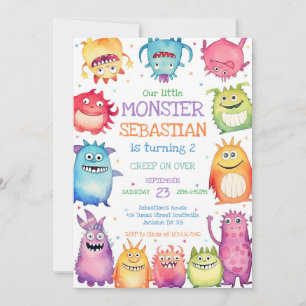 Little Monster Birthday Invitation