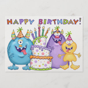 Little Monster Birthday Invitation