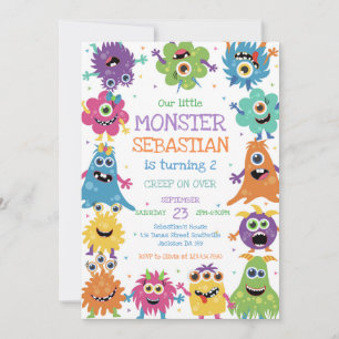 Little Monster Birthday Invitation