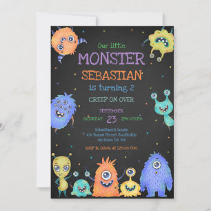 Little Monster Birthday Invitation