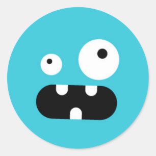 Little Monster Classic Round Sticker