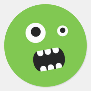 Little Monster Classic Round Sticker