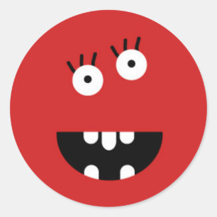 Little Monster Classic Round Sticker