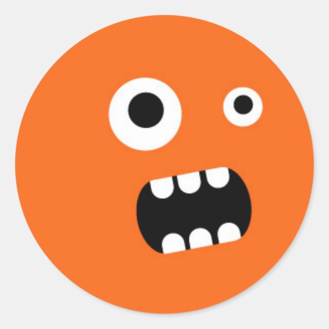 Little Monster Classic Round Sticker (Front)