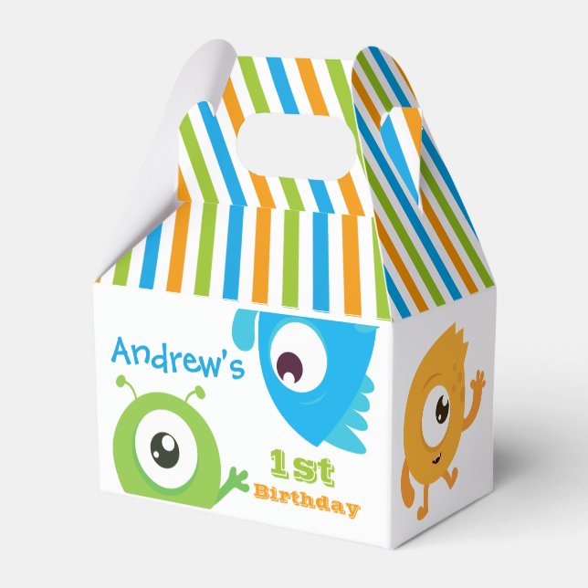 Little monster favour box (Back Side)