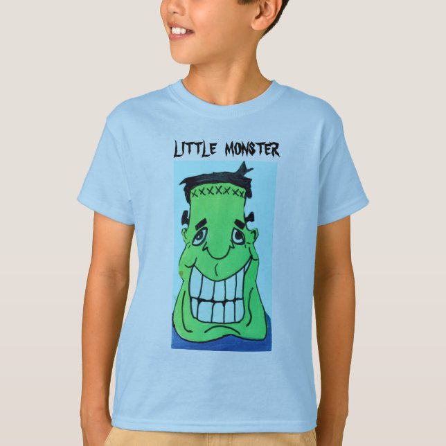 LITTLE MONSTER FRANKENSTEIN boys tee (Front)
