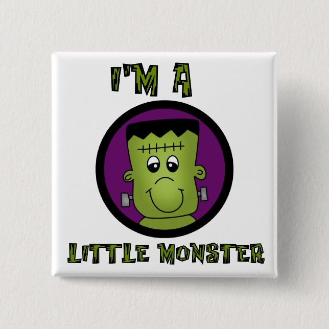 Little Monster Halloween Tshirts and gifts 15 Cm Square Badge (Front)