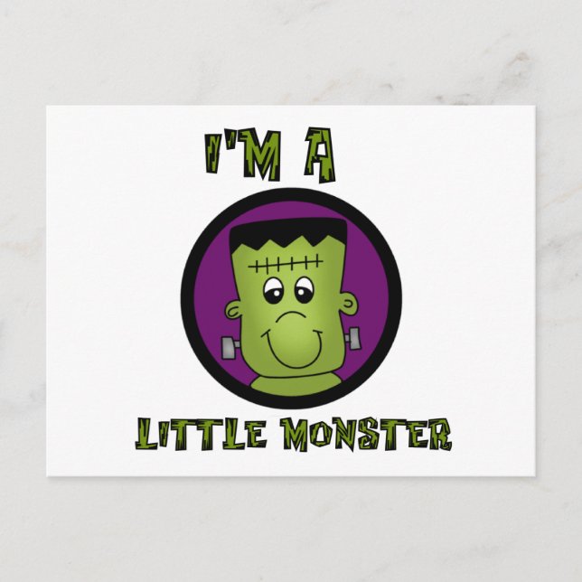 Little Monster Halloween Tshirts and gifts Postcard (Front)