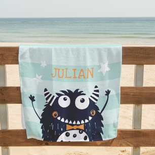 Little Monster Personalised Beach Towel