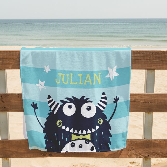 Little Monster Personalised Beach Towel (Creator Uploaded)