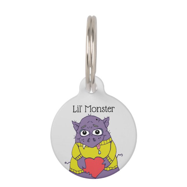 Little Monster Pet ID Tag (Front)