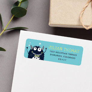 Little Monster Return Address Label