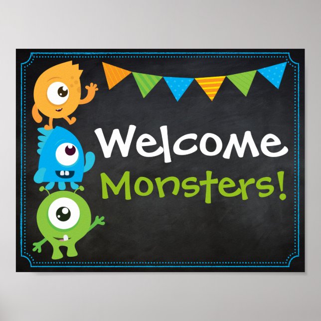 Little Monster Welcome Sign (Front)