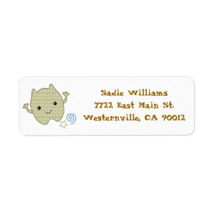 Little Monsters Baby Shower Address Label Return Address Label