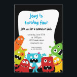 Little Monsters Birthday Invitation<br><div class="desc">2011 | Shop Ever After™
Your Everything Shop

© Baby Star Design</div>