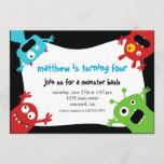 Little Monsters Birthday Invitation<br><div class="desc">2011 | Shop Ever After™
Your Everything Shop

© Baby Star Design</div>